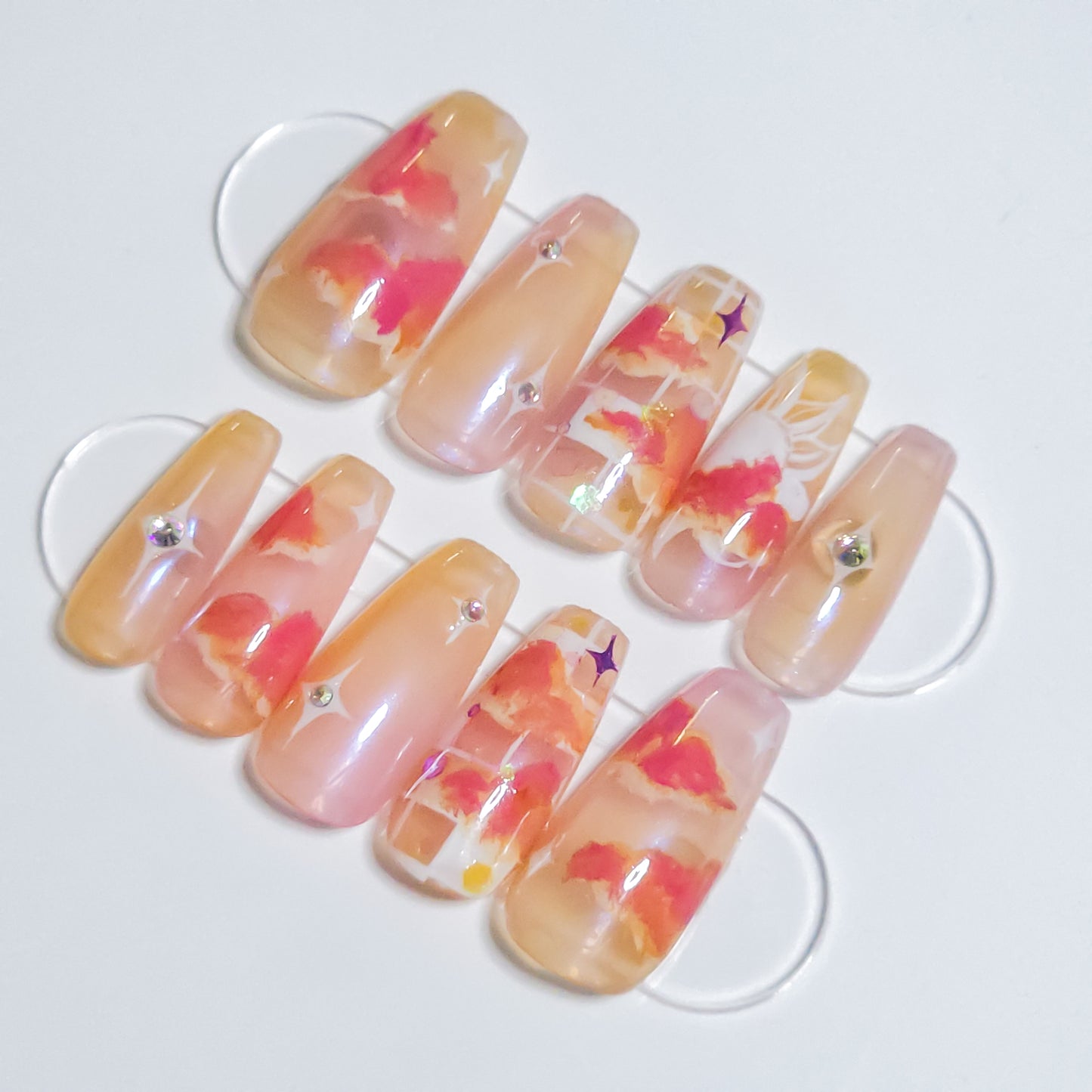 Digital Skies | Sunrise | Press-on Nails