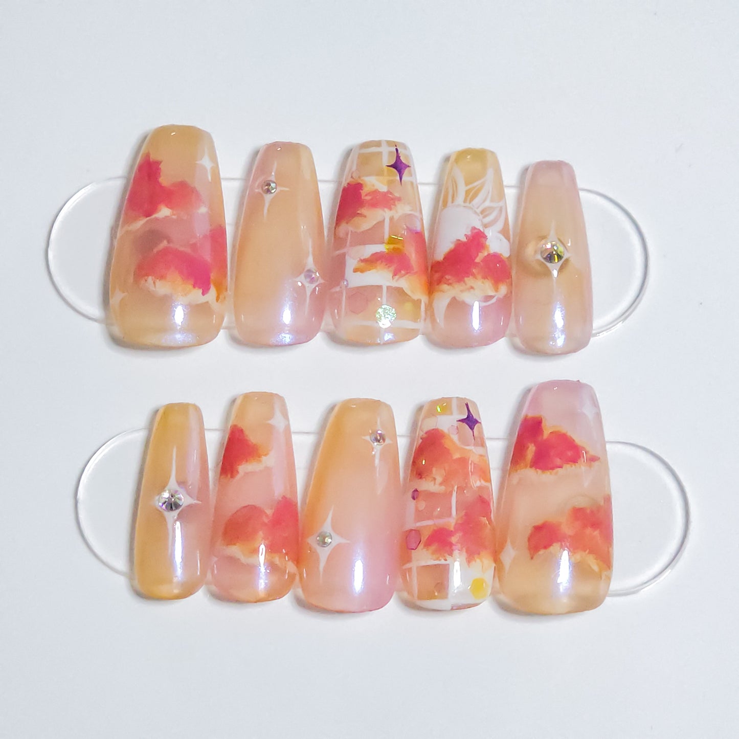 Digital Skies | Sunrise | Press-on Nails